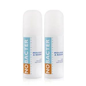 Nobacter Spumă de ras pentru piele sensibilă sau problematică 2x150 ml
