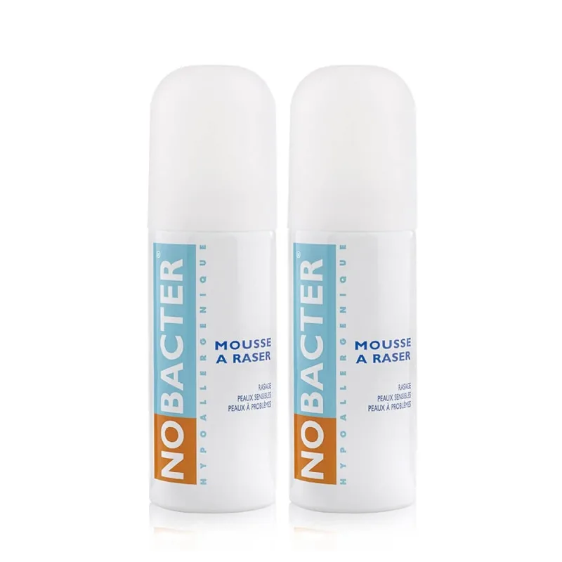 Nobacter Spumă de ras pentru piele sensibilă sau problematică 2x150 ml — preț și oferte