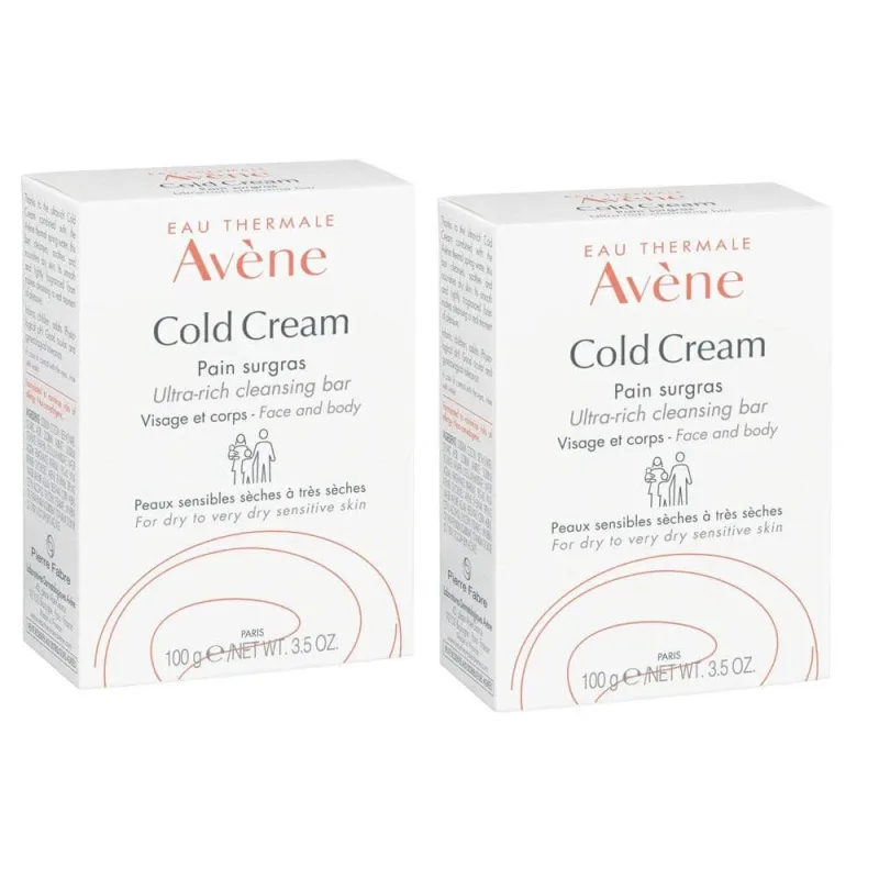 Avène Cold Cream Superfat Face and Body Bar pentru piele sensibilă 2x100g — preț și oferte