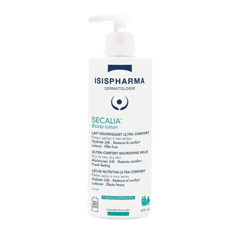 Isispharma Secalia Ultra comfort lapte hrănitor pentru piele uscată și foarte uscată 400ml — preț și oferte