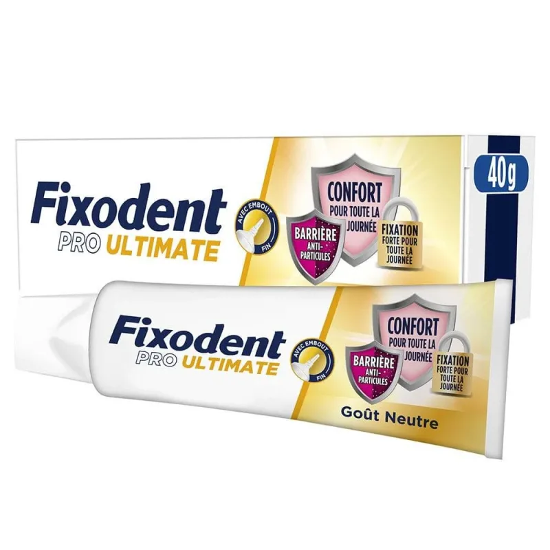 Fixodent Pro Ultimate Cremă adezivă pentru proteze totale și parțiale Gust neutru 40 ml — preț și oferte