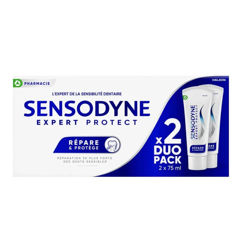 Sensodyne Expert Protect Fluoride Pastă de dinți pentru repararea și protecția zilnică 2x75ml — preț și oferte