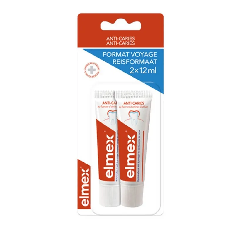 Elmex Travel pastă de dinți 2x12ml — preț și oferte