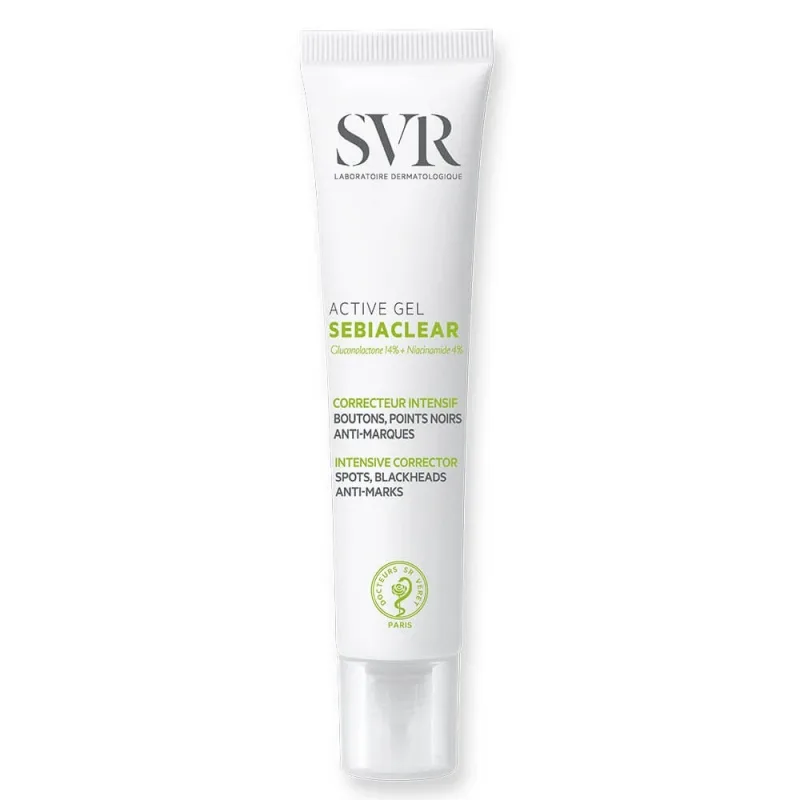 SVR,  Sebiaclear Tratament intensiv coșuri, puncte negre, pete Gel activ Boutons Points Noirs et Anti Marques 40ml SVR LABORATORIES — preț și oferte