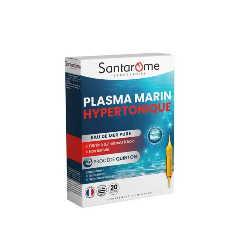 Santarome Plasma Marin Hypertonique 20 fiole — preț și oferte