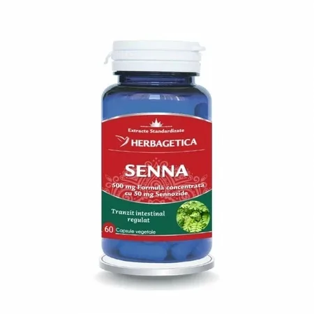 Senna 60 capsule vegetale, Herbagetica — preț și oferte