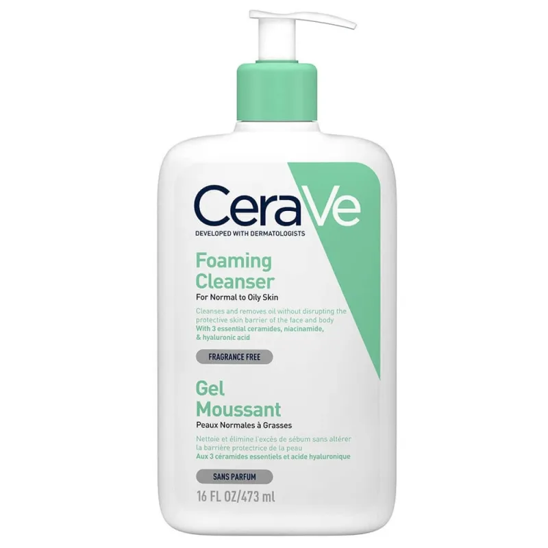 Cerave Facial Cleanser Gel spumant pentru piele normală până la grasă 473ml — preț și oferte