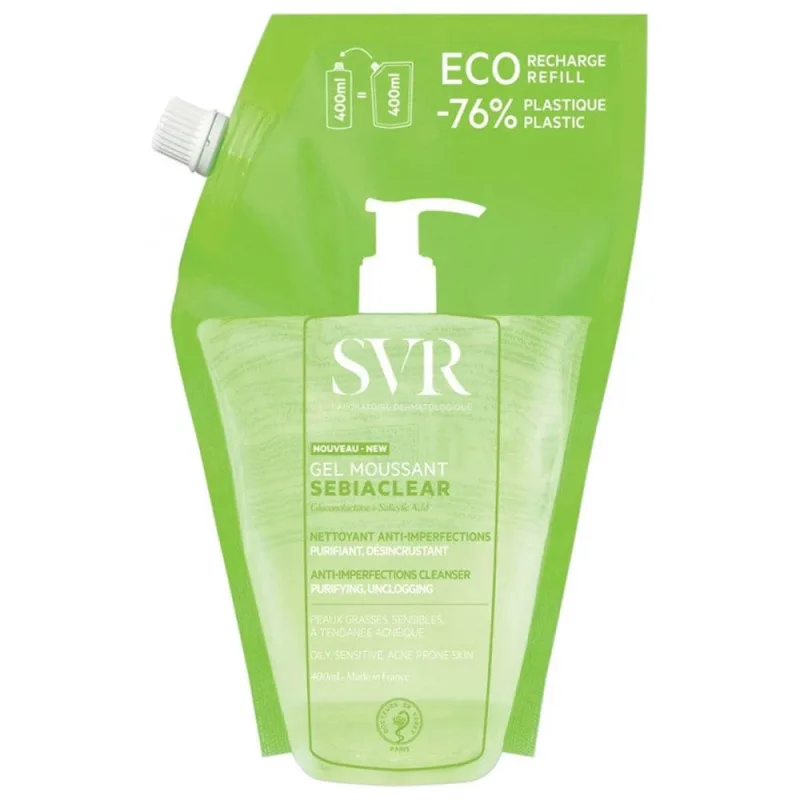 SVR, Sebiaclear Gel spumant Eco-Recharge 400 ml SVR LABORATORIES — preț și oferte