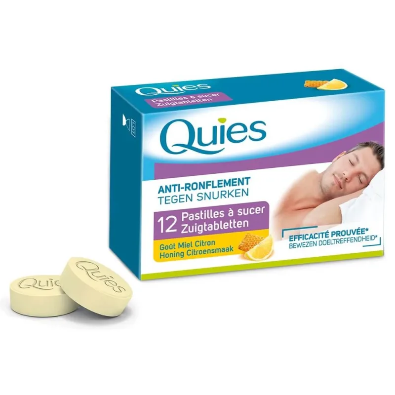 Tablete Quies Honey-Lemon împotriva sforăitului X12 — preț și oferte
