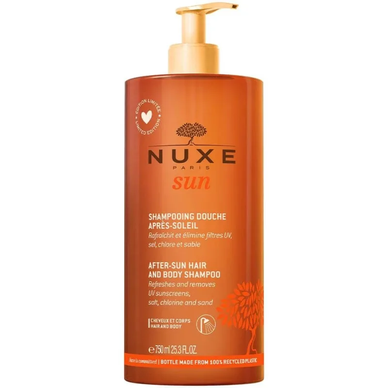 Șampon de duș pentru corp și păr după plajă Nuxe Sun Moisturising 750ml — preț și oferte