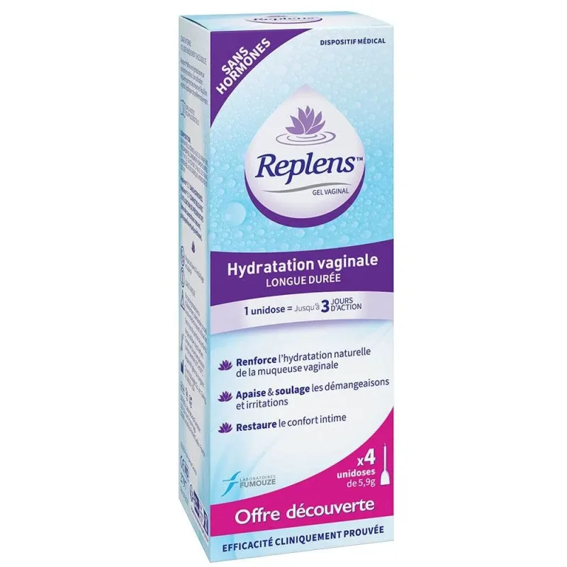 Replens Gel vaginal hidratant 4 aplicatoare cu doză unică — preț și oferte
