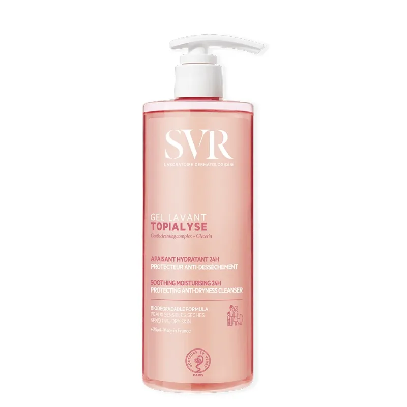 SVR, Topialyse Gel de curățare Piele uscată și sensibilă 400ml — preț și oferte