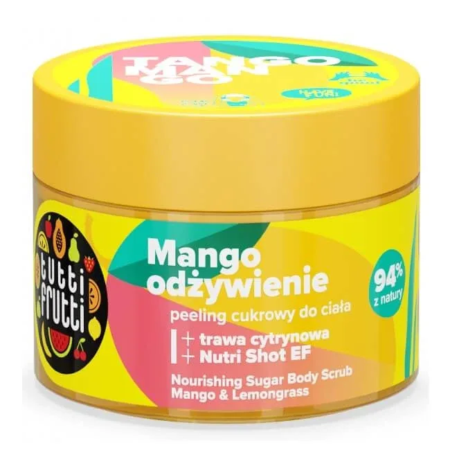 Farmona Tutti Frutti Exfoliant de corp răcoritor cu mango și lemongrass + Nutri Shot EF, 300g — preț și oferte