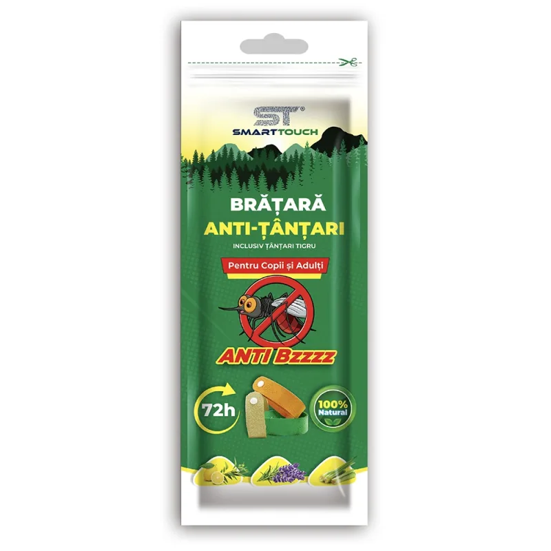 Bratara reglabila anti-tantari pentru copii si adulti, 1 bucata, Smart Touch Kongdi — preț și oferte