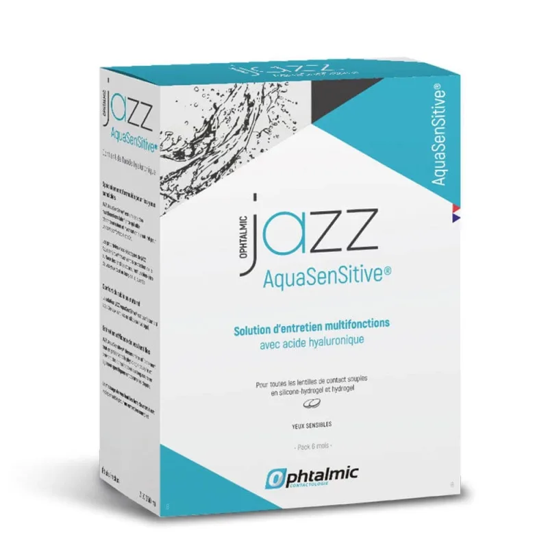 Ophtalmic Aqua Sensitive Soluție multifuncțională Jazz pentru toate tipurile de lentile moi 3x350ml — preț și oferte
