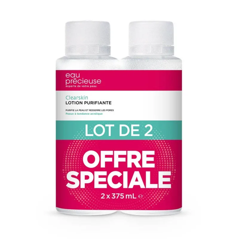Eau Precieuse Loțiune de curățare purifiantă pentru ten cu tendință acneică 2x375ml — preț și oferte