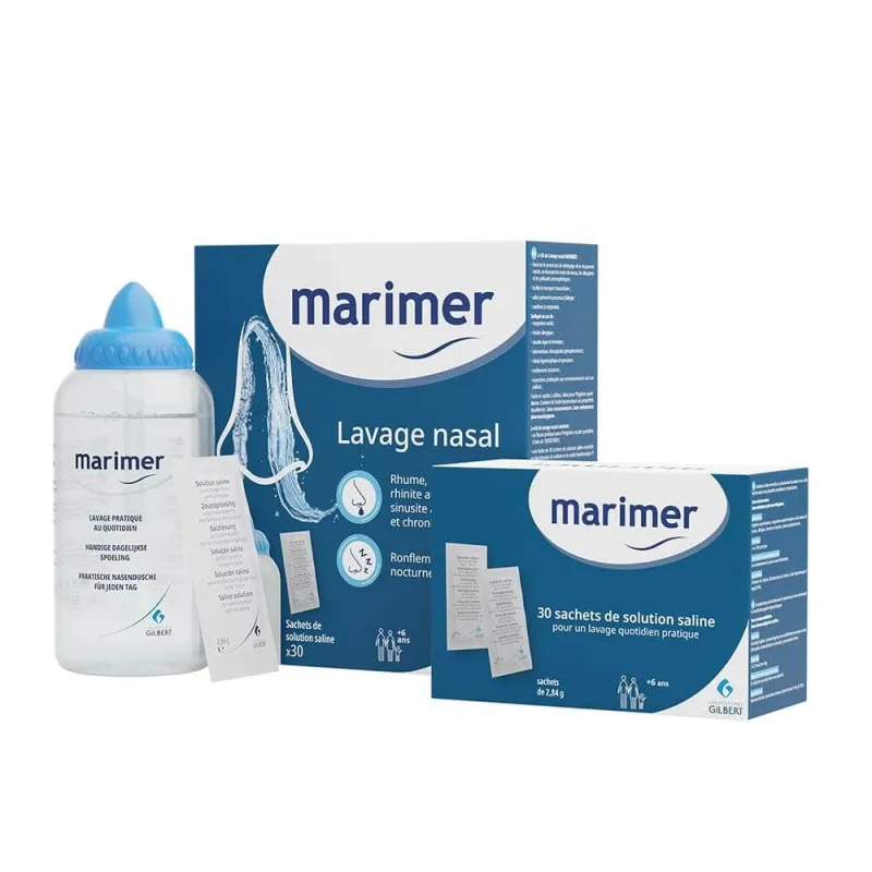 Kit de curățare nazală Marimer 30 de pliculețe de soluție salină Gilbert — preț și oferte