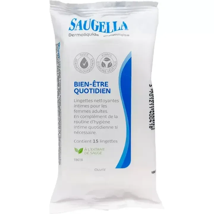 Saugella Dermoliquid Șervețele intime x15 — preț și oferte