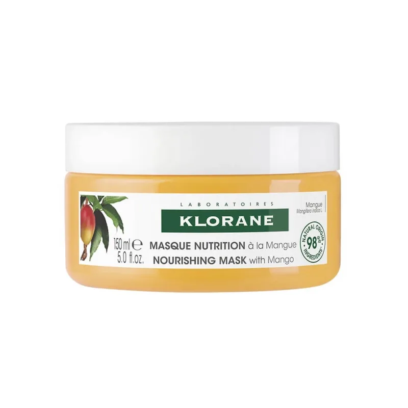 Klorane Mango Mască hrănitoare pentru păr uscat 150ml — preț și oferte