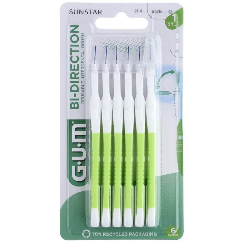 Gum Proxabrush Periile interdentare bidirecționale 0,7 mm x6 — preț și oferte