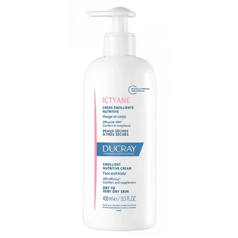 Ducray Ictyane Cremă emolientă hrănitoare Piele uscată până la foarte uscată 400ml — preț și oferte