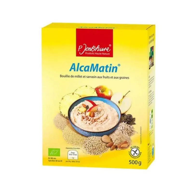 P.Jentschura AlcaMatin Terci de mei și hrișcă cu fructe și semințe 500g — preț și oferte