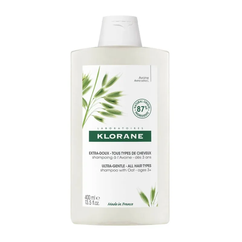 Klorane Oat Extra Mild Șampon de ovăz Toate tipurile de păr 400ml — preț și oferte