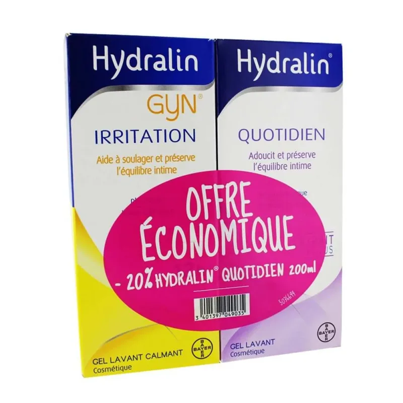 Hydralin Intimate Daily Use + Gyn Calming Cleansing Gel for Irritations 200ml — preț și oferte