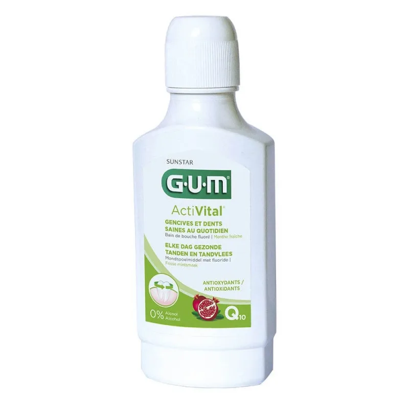 Gum ActiVital Baie zilnică pentru gingii și dinți sănătoși Q10 300 ml — preț și oferte