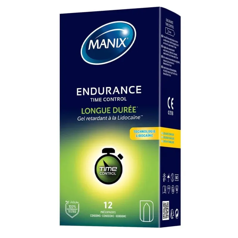 Manix Resistance Prezervative Lubrifianți de lungă durată Time Control x12 — preț și oferte