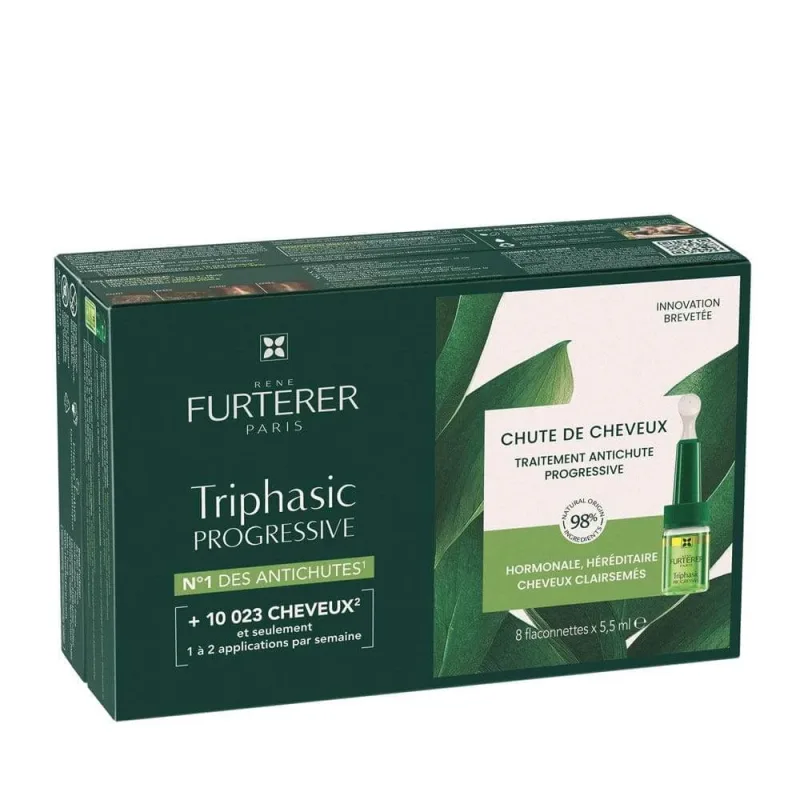 René Furterer Triphasic Tratamentul progresiv împotriva căderii părului 8 fiole — preț și oferte
