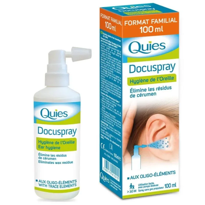 Spray pentru igiena urechii - Docuspray, 100ml, Quies — preț și oferte