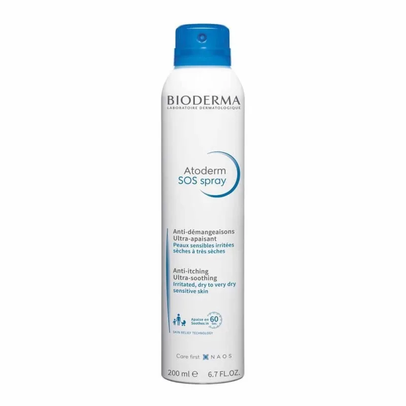 Bioderma Atoderm Sos Anti-itch Spray Piele foarte uscată predispusă la eczeme atopice 200ml — preț și oferte