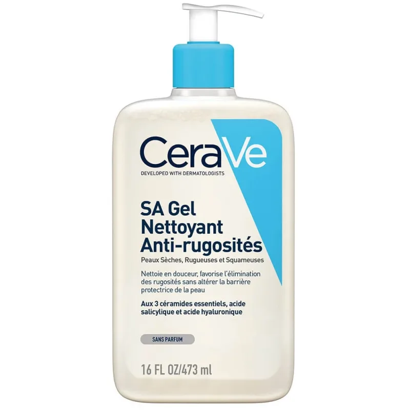 Cerave Body SA Smoothing Cleansing Gel Piele uscată, aspră și crăpată 473ml — preț și oferte