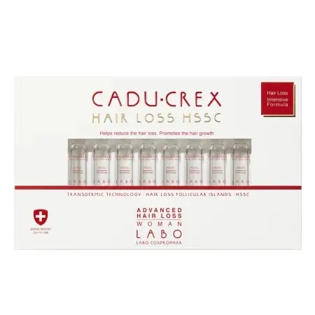 Tratament impotriva caderii avansate a parului pentru femei, 40 fiole, Cadu-Crex Labo Cosprophar Suisse — preț și oferte