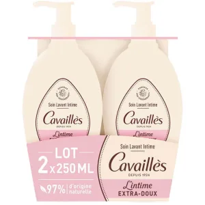 Cavaillès Intimate Dryness Extra-Delicate Natural Intimate Cleanser 2x250ml