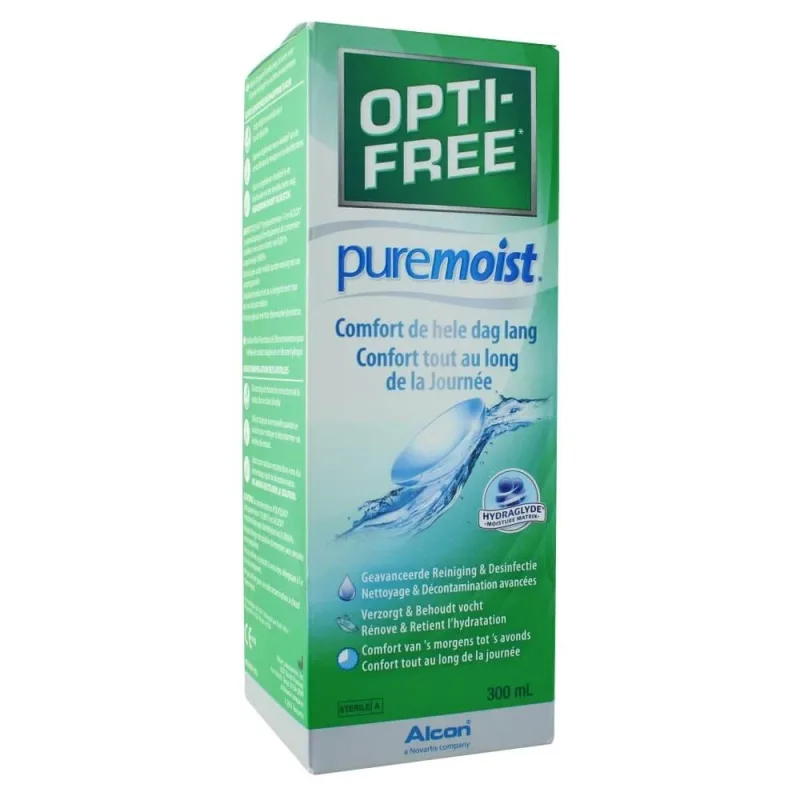 Alcon Opti-Free Pure Moist Decontaminating Solution for Contact Lenses Multi 300 ml — preț și oferte