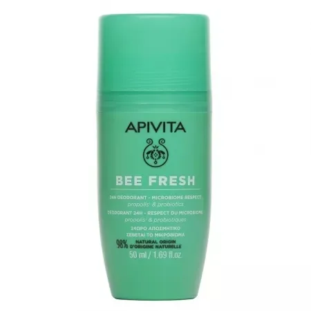 Deo roll-on Bee Fresh, 50 ml, Apivita — preț și oferte