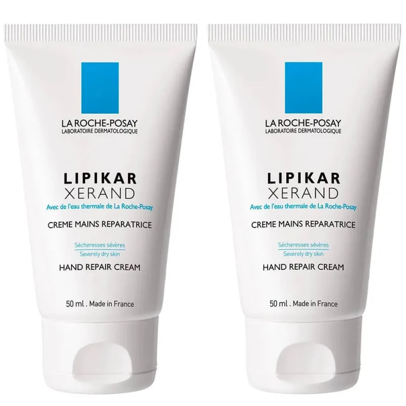 La Roche-Posay Lipikar Xerand cremă de mâini reparatoare pentru mâini uscate 2x50ml — preț și oferte