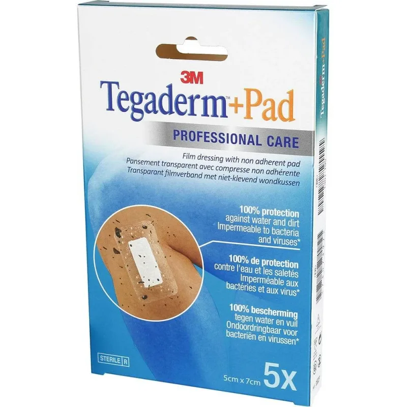 3M Tegaderm Plaster Pad cu film 5cm X 7cm x5 — preț și oferte