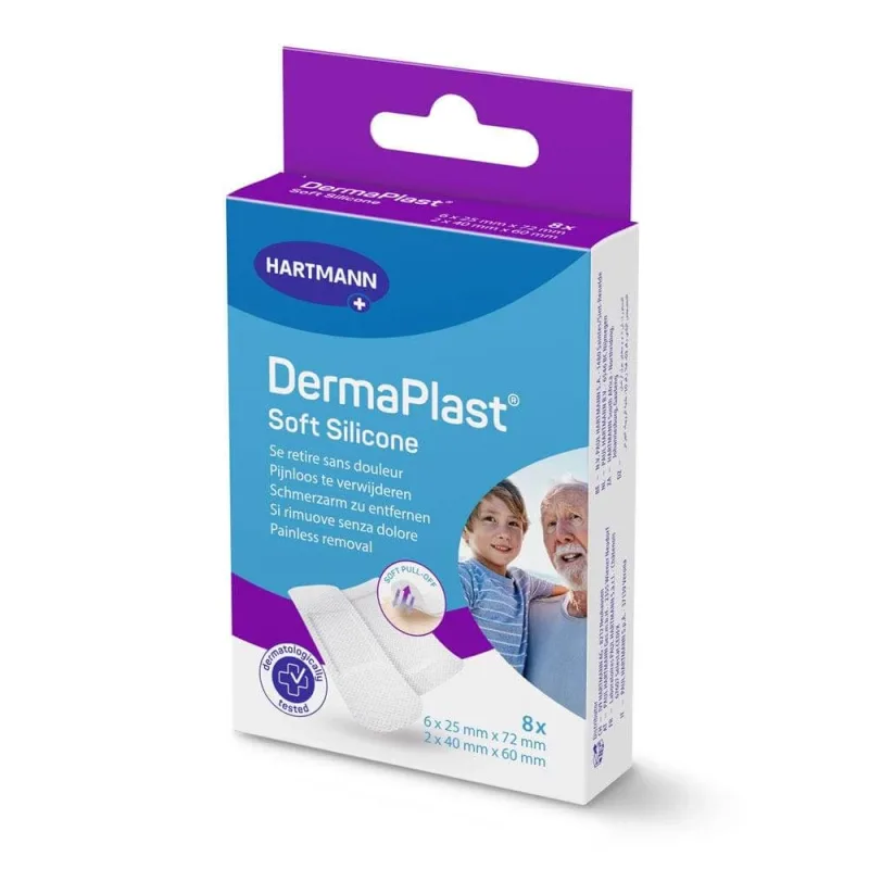 Hartmann Dermaplast Pansamente moi din silicon pentru piele sensibilă x8 — preț și oferte