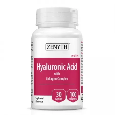 Hyaluronic Acid cu Collagen Complex, 30 capsule, Zenyth — preț și oferte