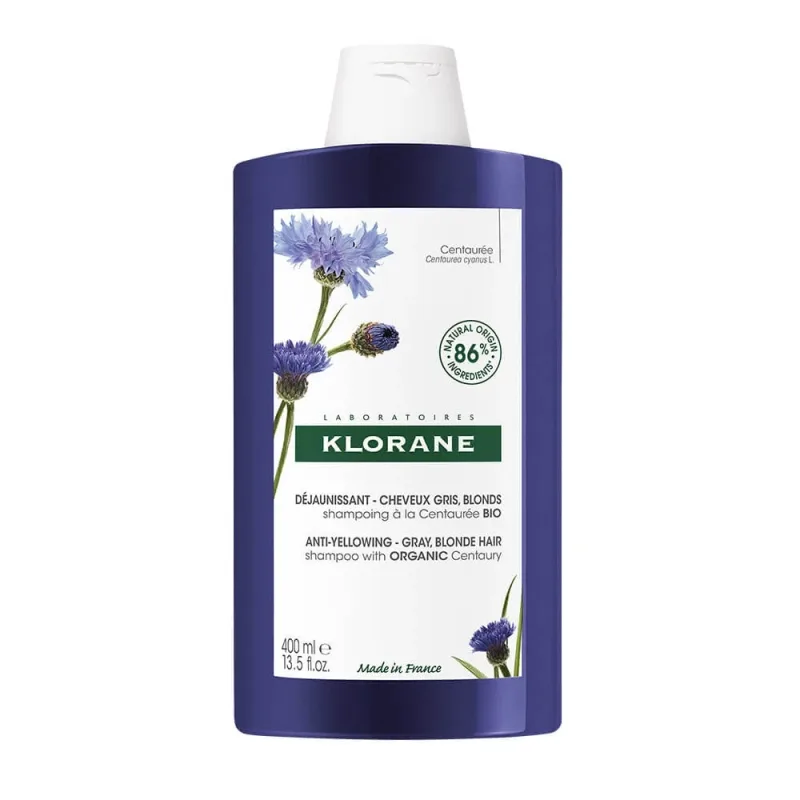 Klorane Centaurea Șampon organic anti-galben 400ml — preț și oferte