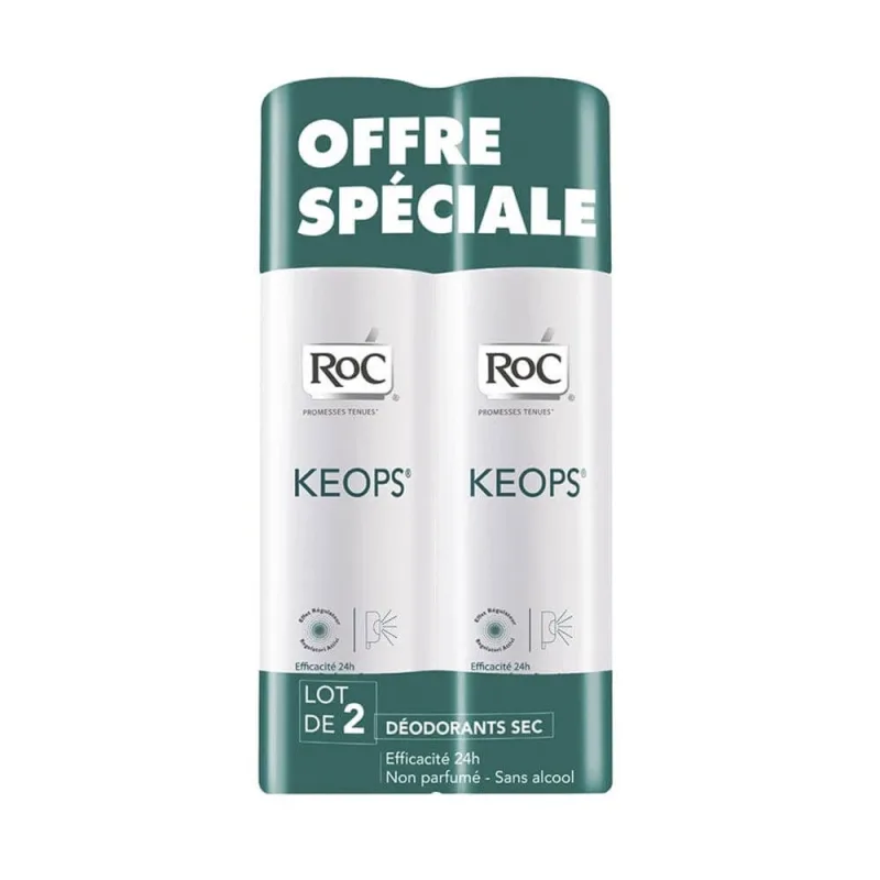 Roc Deodorant Spray Dry Moisture Abundant Keops 2x150ml — preț și oferte