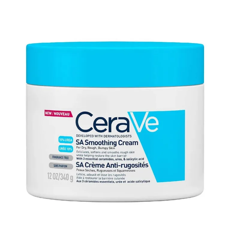 Cerave Body SA Smoothing Cream 10% Uree și acid salicilic Piele uscată 340g — preț și oferte