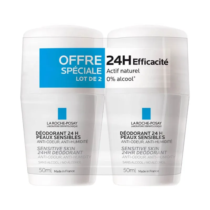 La Roche-Posay Deodorant fiziologic 24h Roll-on 2x50ml — preț și oferte