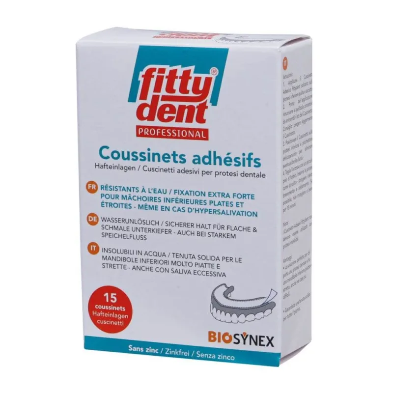 Comprese adezive Fitty Dent, fixare ultra puternicǎ, 15 bucǎți, Biosynex — preț și oferte
