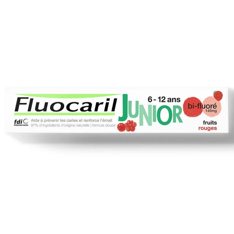 Fluocaril Junior pastă de dinți Red Fruit Gel 6-12 ani 75ml — preț și oferte