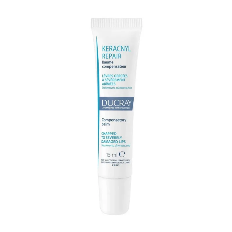 Ducray Keracnyl Balsam compensator pentru buze crăpate și grav deteriorate 15ml — preț și oferte