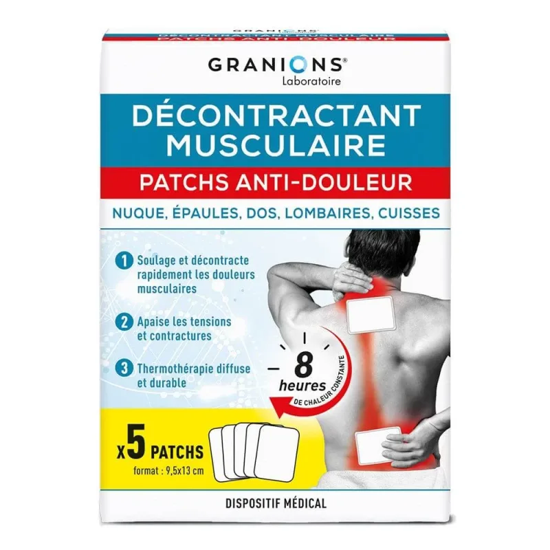 Granions Relaxare musculară analgezică Plasture termoterapie x5 — preț și oferte